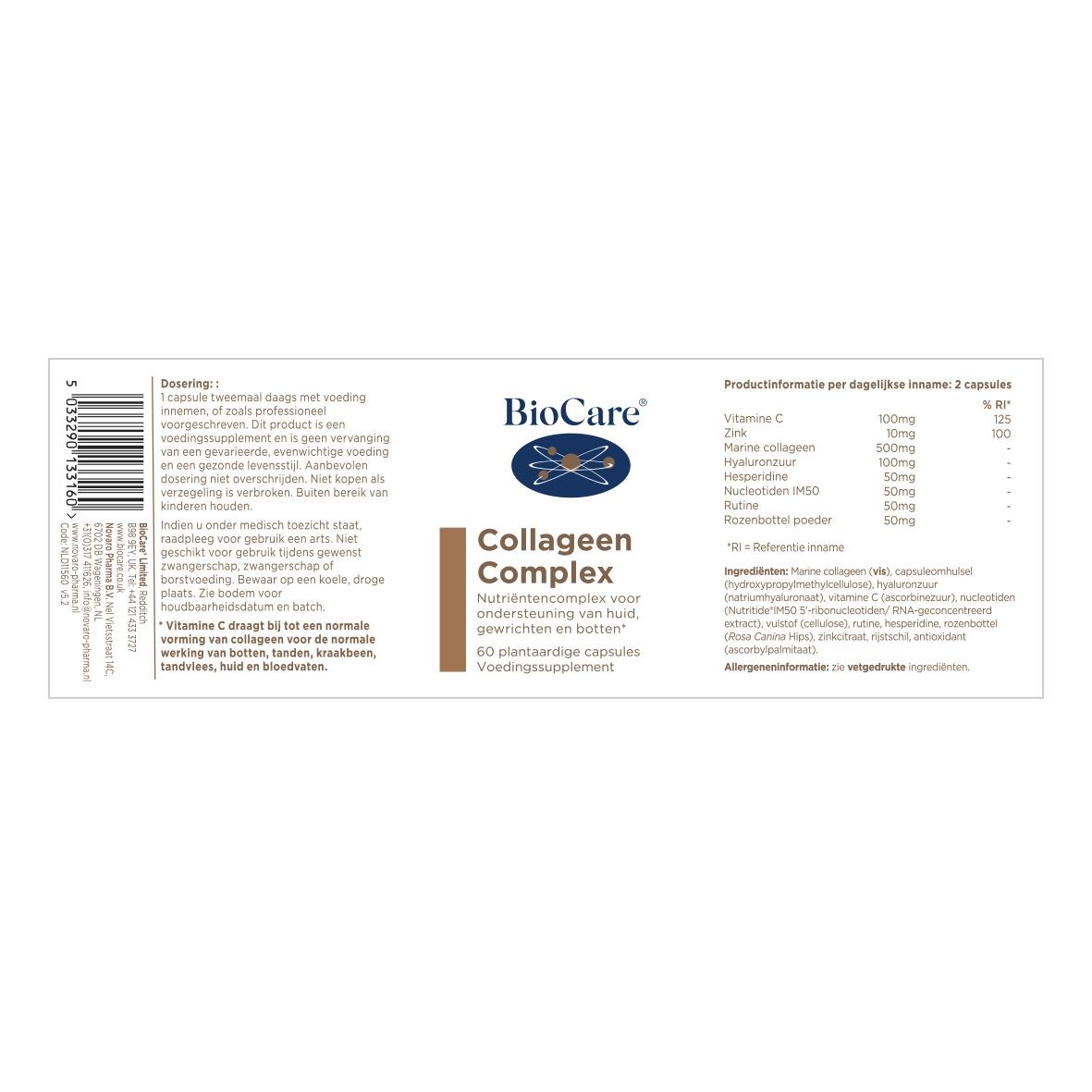 Collogen Label Collageen Complex - Spieren, Gewrichten - NovaroPharma